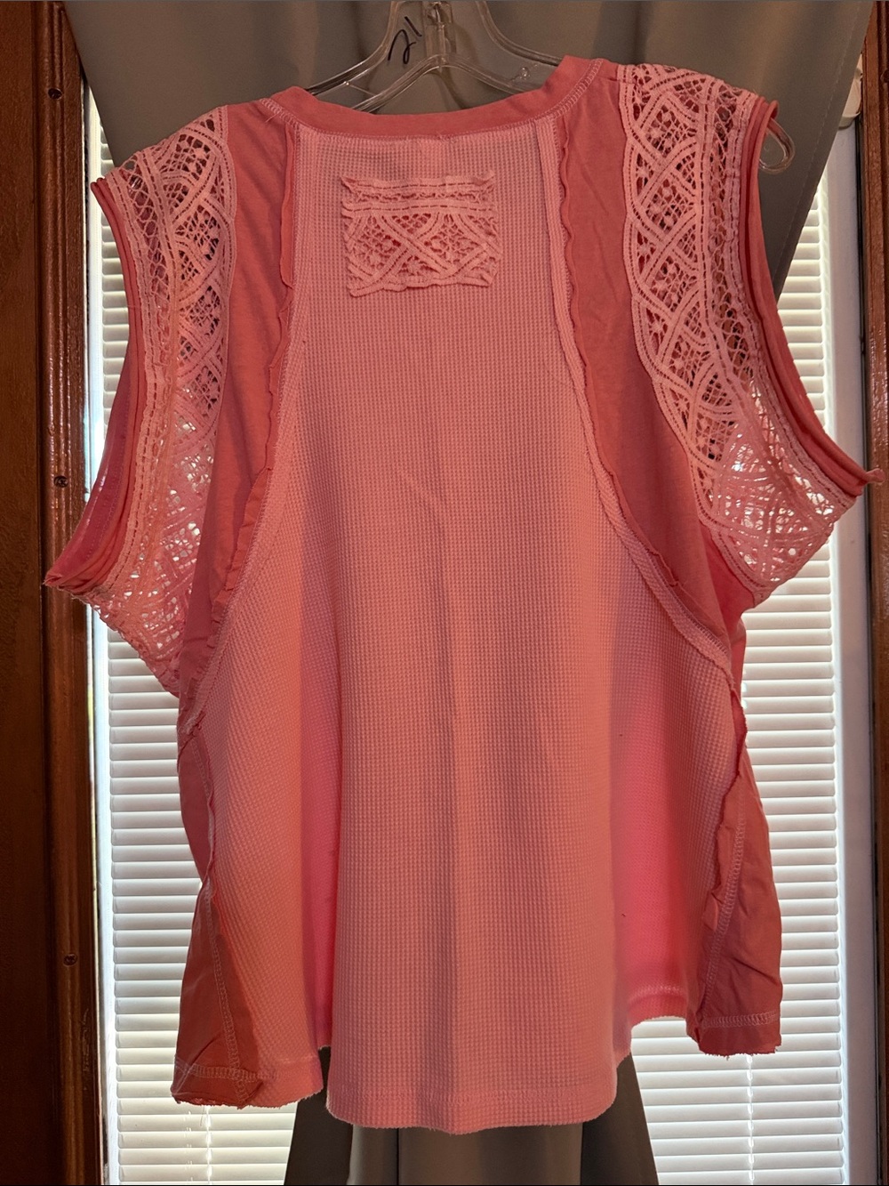 NWOT top by POL size medium. Lacey and beautiful light pink. - Picture 4 of 6